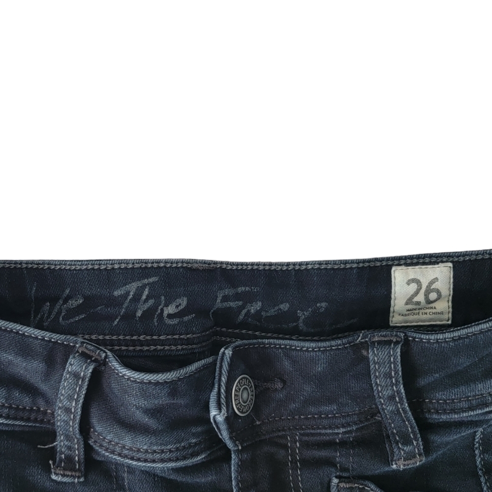Free People We The Free Ivy Released Hem Skinny Jeans In Seal Blue Size 26 - Picture 6 of 8